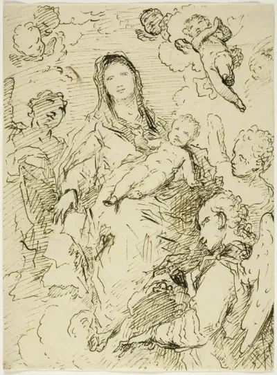Virgin and Child with Angels