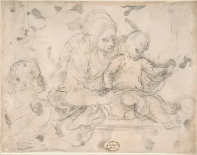 Virgin and Child with Infant St. John the Baptist