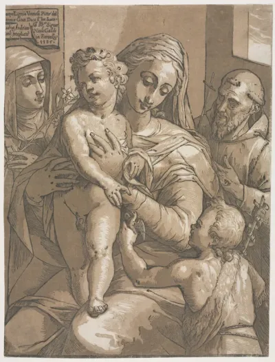 Virgin and Child with Saint John, Saint Catherine of Siena, and Saint Francis