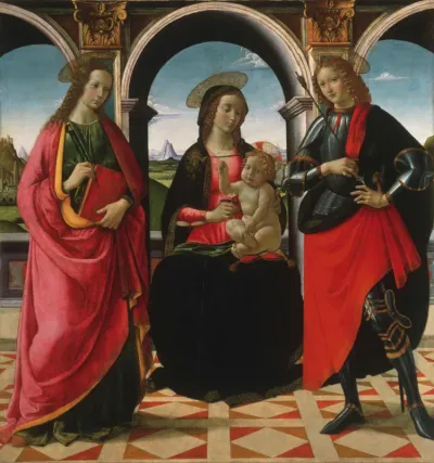 Virgin and Child, with Saints Apollonia and Sebastian