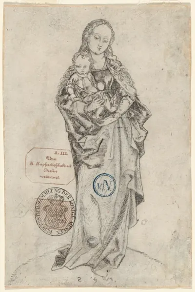 Virgin and Child with the Apple (verso)