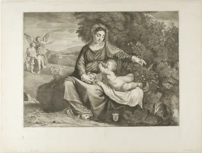 Virgin and Child, with Tobias and the Angel, from Cabinet Reynst