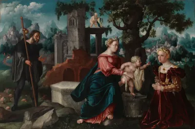 Virgin, Child and donators