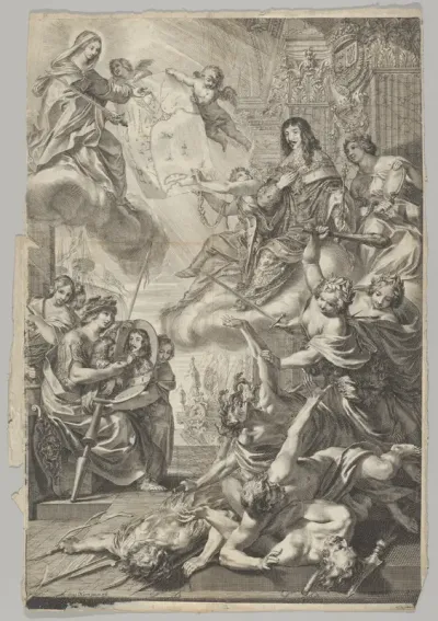 Virgin Helps Louis XIII to Expel the Vices