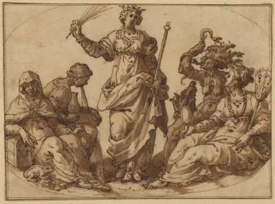 Virtue Triumphing over Vices