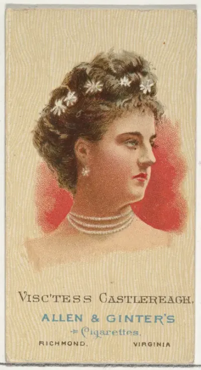 Viscountess Castlereagh, from World's Beauties, Series 2 (N27) for Allen & Ginter Cigarettes