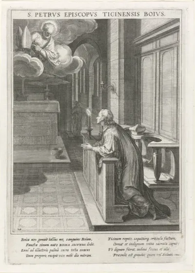 Visioen van de heilige Sabinus aan de heilige Petrus van Tessino
