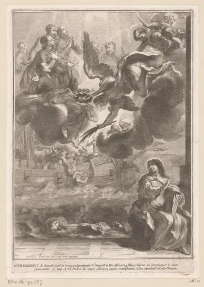 Visioen van de heilige Theresa met daarin de verdrinkingsdood van Ignatius van Azevedo