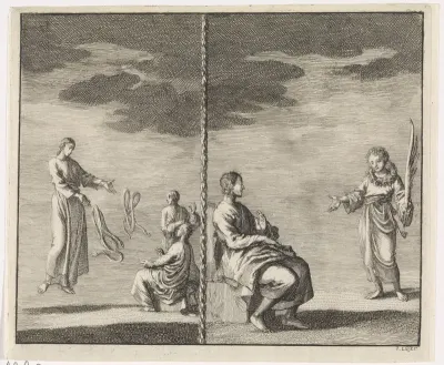 Visioenen van de heilige Jakob en de heilige Agapius