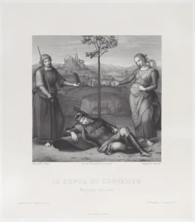 Vision of a Knight (Le Songe du Chevalier), from "Gazette des Beaux-Arts"