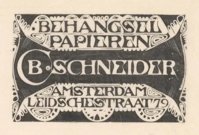 Visitekaartje van C.B. Schneider