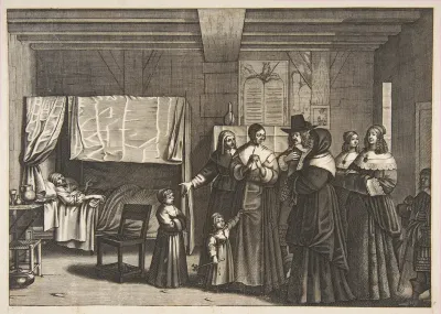 Visiting the Sick, from "Acts of Mercy" (Les Oeuvres de Miséricorde)