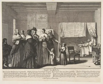 Visiting the Sick (Visiter les malades), from "Acts of Mercy" (Les Oeuvres de Miséricorde)