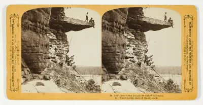 Visor Ledge east of Stand Rock, No. 20 from the series "In and About the Dells of the Wisconsin River"