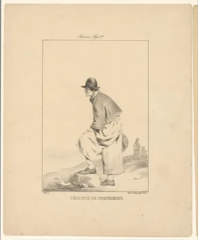 Visser uit Dordrecht aan de kust