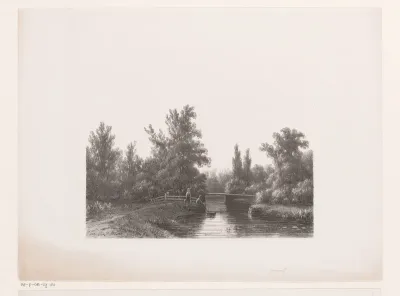 Vissers bij een rivier