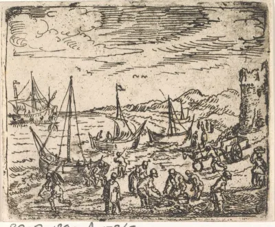 Vissersboten aan het strand