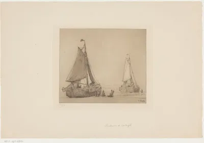 Vissersboten te Katwijk