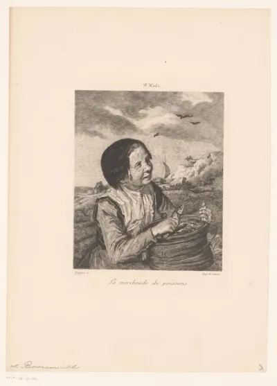 Vissersvrouw aan de kust