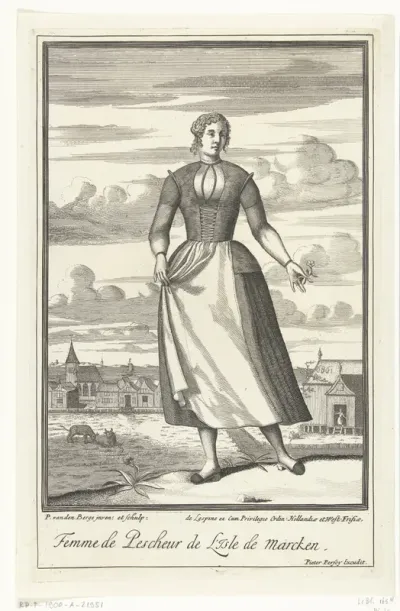 Vissersvrouw van het eiland Marken
