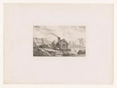 Visserswoning aan een meer