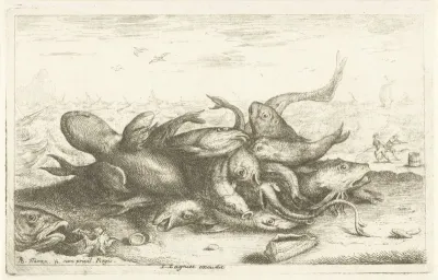 Visvangst op het strand