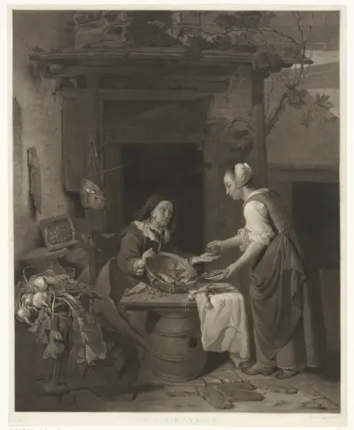 Visverkoopster