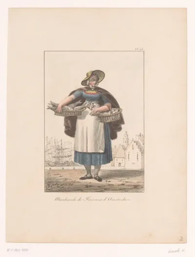 Visverkoopster uit Amsterdam