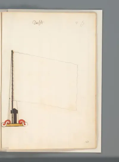 Vlag van Delft (blanco)