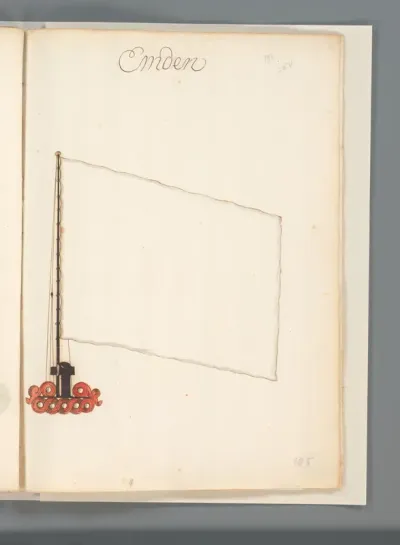 Vlag van Emden (blanco)