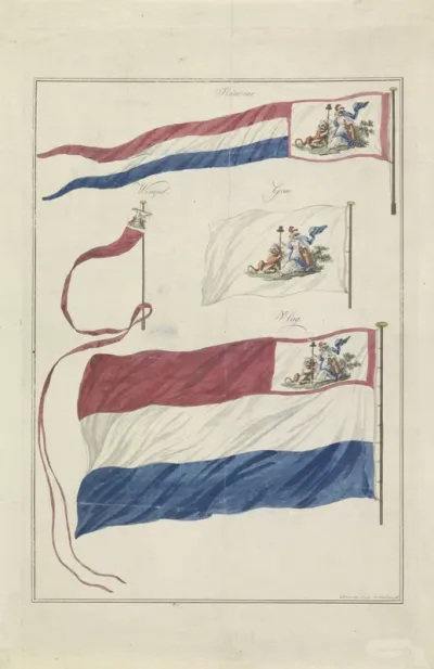 Vlaggen van de marine van de Bataafse Republiek, 1796