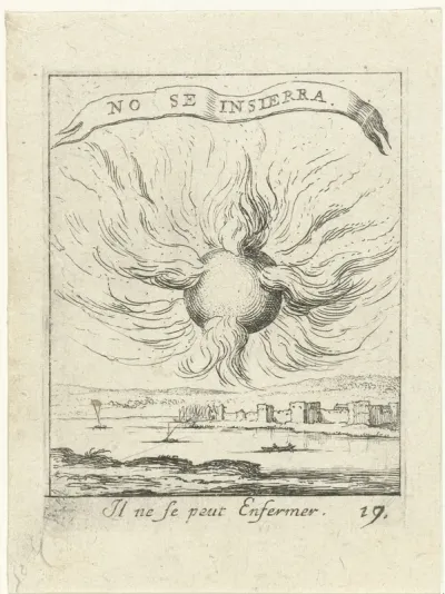 Vlammende zon