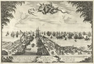 Vloot van Willem III te Hellevoetsluis, 28 oktober 1688