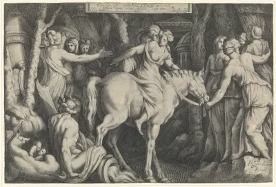 Vlucht van Cloelia over de Tiber