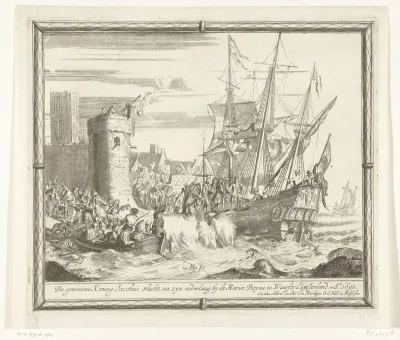 Vlucht van Jacobus na zijn nederlaag bij de Boyne, 1690