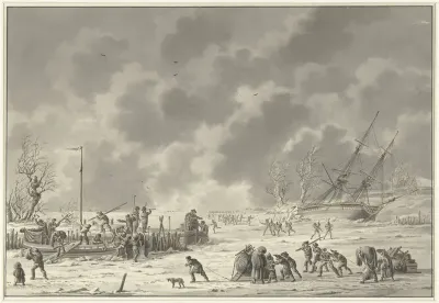 Vluchten van de Landzaten te Texel, januari 1795