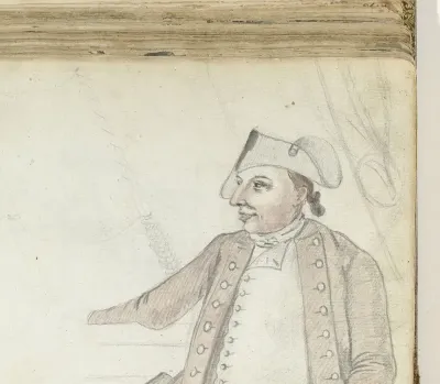 VOC-officier op schip