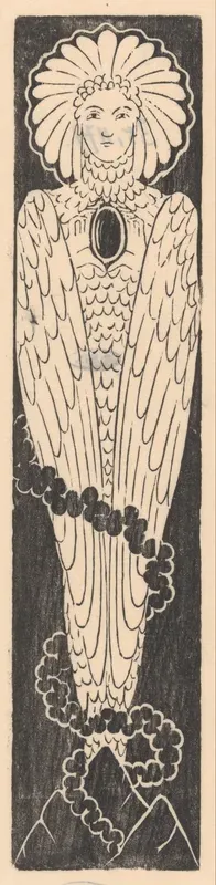 Vogel met vrouwenhoofd