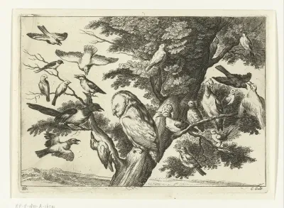 Vogels in een boom