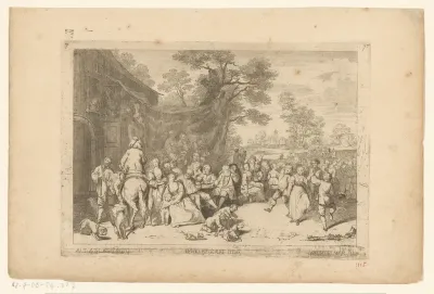 Volksvermaak buiten de stadspoort
