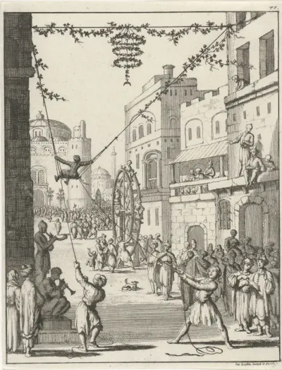 Volksvermaak op het Bairamfeest