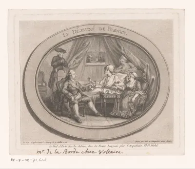 Voltaire aan zijn lunch