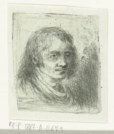 Volwassen man met halflang haar