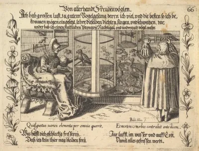 Von allerhandt Freudenvöglen, figure 66 from "Glück und Unglück Spiegel"