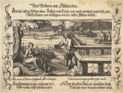 Von Weihern und Fischteichen, figure 65 from "Glück und Unglück Spiegel"