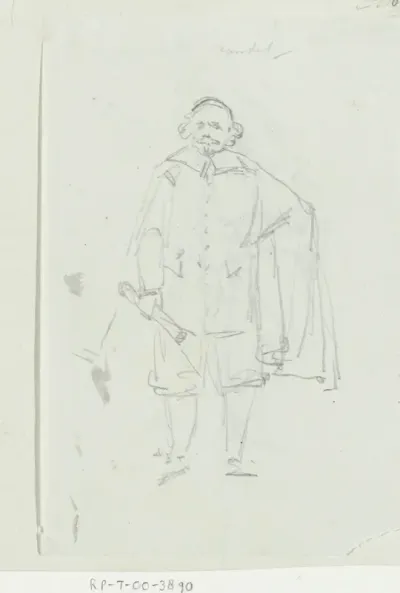 Vondel in de toneelvoorstelling op het tweede eeuwfeest van het Athenaeum Illustre te Amsterdam, 1832