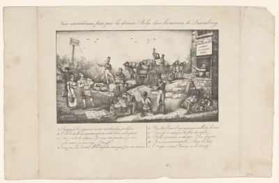 Vondst van gesmokkelde jezuïten bij de Belgische grens, 1828