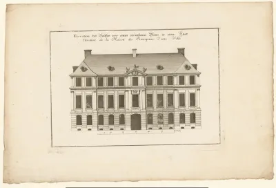 Vooraanzicht van een herenhuis
