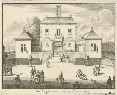 Vooraanzicht van Kasteel Gunterstein, Breukelen