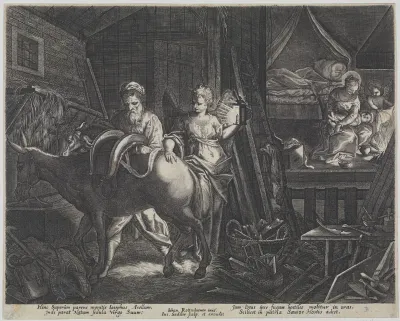 Voorbereiding op de vlucht van Egypte
